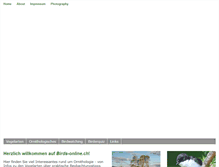 Tablet Screenshot of birds-online.ch